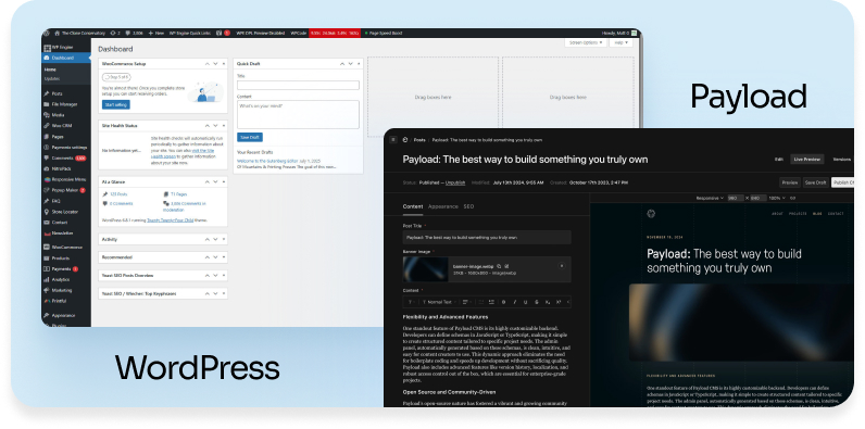 WordPress vs Payload